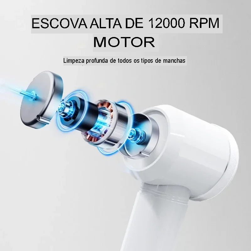 Escova Elétrica Multifuncional c/ 3 Adicionais - Eletro Diversos