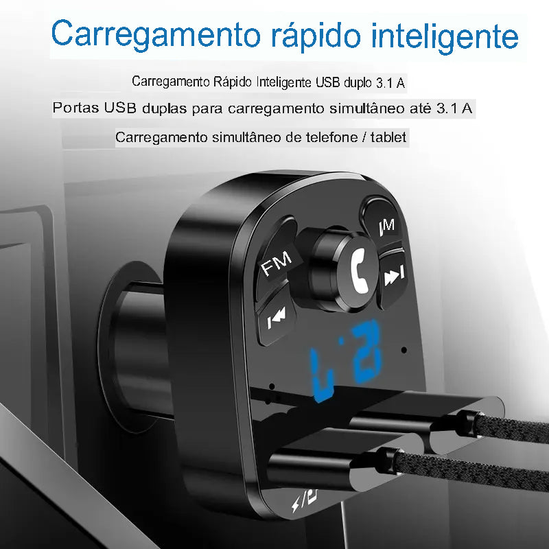 Carregador  Dual Turbocharger com Transmissão de Rádio - Eletro Diversos