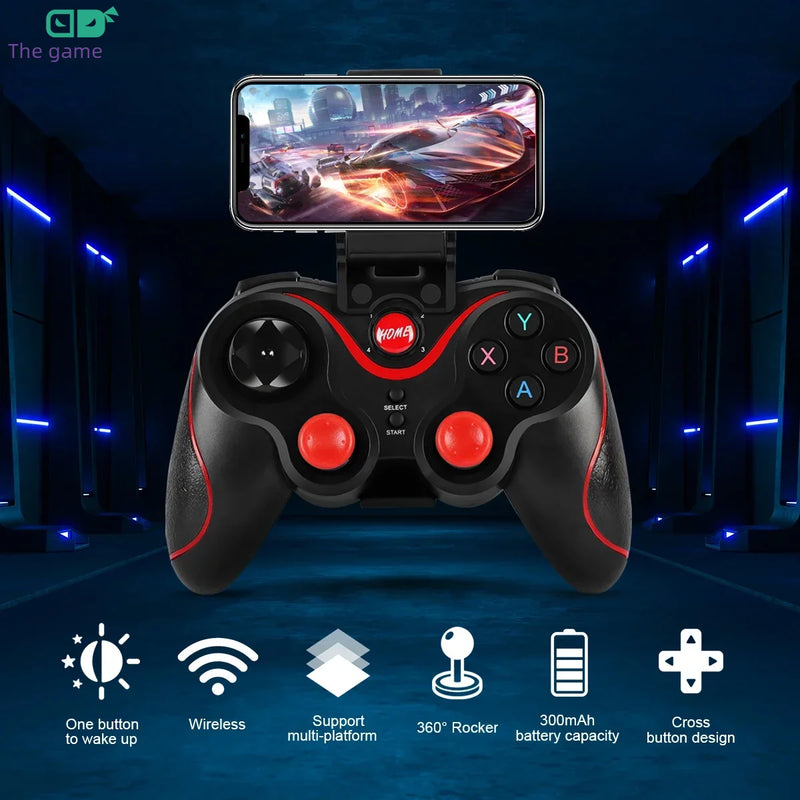 Gamepad Bluetooth c/ Suporte - Eletro Diversos